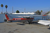 N7015F @ KRHV - Locally-based 1966 Cessna 150F in bright sunshine @ Reid-Hillview Airport, San Jose, CA - by Steve Nation
