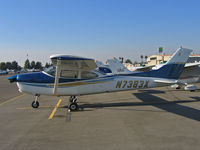 N7383X @ KRHV - Locally-based 1977 Cessna R182 with sharp custom paint scheme in bright sunshine @ Reid-Hillview Airport, San Jose, CA - by Steve Nation