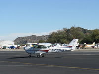 N739MB @ SZP - 1978 Cessna 172N SKYHAWK II, Lycoming O-320-H2AD 160 Hp, taxi off the active - by Doug Robertson
