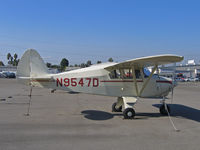 N9547D @ KRHV - Locally-based 1958 Piper PA-22-160 in brilliant sunshine @ Reid-Hillview Airport, San Jose, CA - by Steve Nation