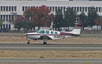 N4651S @ KCCR - Locally-based 1975 Beech A36 taking off on RWY 32R @ Buchanan Field, Concord, CA - by Steve Nation