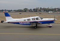 N5382N @ KCCR - Friendly passenger in locally-based 1982 PA-32-301T taxiing for RWY 32R @ Buchanan Field, Concord, CA - by Steve Nation