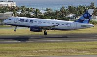 N527JL @ TNCM - Jet Blue N527JL landing at TNCM