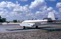 N611HA @ KTIX - Hispano Aviacion HA-200 Saeta outside the Valiant Air Command Warbird Museum, Titusville FL