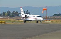 N588QS @ KAPC - NetJets 2007 Cessna 560XL arriving from KMSP/Minneapolis-St. Paul International Airport, MN @ Napa County Airport, CA - by Steve Nation