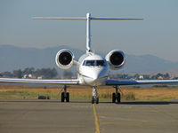 N848GF @ KAPC - Head-on shot of Diamond A Administration Co (Wilmington, DE) 1989 Gulfstream G-IV arriving @ Napa County Airport, CA - by Steve Nation