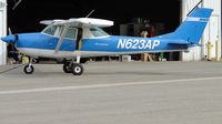 N623AP @ CCB - Parked by hanger - by Helicopterfriend