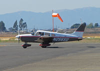 N2565U @ KAPC - Village Flyers (Napa, CA) 1979 Piper PA-28-181 taxiing with Napa River in background @ Napa County Airport, CA - by Steve Nation