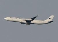 LV-CEK @ SAEZ - AR all white taking off RWY 11. - by Jorge Molina