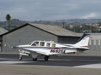 N692SA @ SZP - Raytheon Beech B36TC TURBO BONANZA, Continental TSIO-520-UB 300 Hp continuous, takeoff roll Rwy 22 - by Doug Robertson