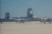 60-5433 @ KPOB - C-7A 60-5433 on Green Ramp with two others.  To be used by Special Forces for jump planes.  Cropped from a 3X3 Instamatic 126 photo - by Glenn E. Chatfield