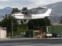 N5155Q @ SZP - 1973 Cessna 172M, Lycoming O-320-E2D 150 Hp, on final Rwy 22 - by Doug Robertson