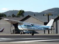 N704SL @ SZP - 1976 Cessna 150M, Continental O-200 100 Hp, landing Rwy 22 - by Doug Robertson