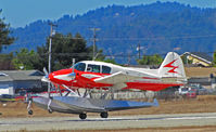 N34DA @ KWVI - Float-equipped 1958 Piper PA-23-160 from San Andreas, CA landing @ 2010 Watsonville Fly-in - by Steve Nation