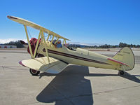 N51RR @ KWVI - Locally-based 1943 Boeing PT-13 with engine cover being toward to biplane display area @ 2010 Watsonville Fly-in - by Steve Nation
