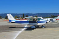 N100WA @ KWVI - Sonora, CA-based 1964 Cessna 172E arriving @ 2010 Watsonville Fly-in - by Steve Nation