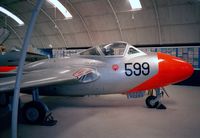 WZ550 - De Havilland D.H.115 Vampire T11 at the Malta Aviation Museum at Ta'Qali