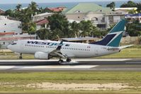 C-FWBX @ TNCM - Canjet landing at TNCM
