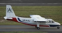 VP-AAJ @ TNCM - VP-AAJ holding at the holding point Alpha for  take off