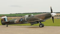 F-AZJS @ EGSU - 2. PS890 (Spitfire Warbird)  at Duxford's wonderful Battle of Britain Air Display 2010