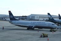 N435US @ KCLT - Boeing 737-400 - by Mark Pasqualino