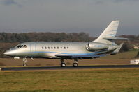 VP-BRA @ EGGW - Falcon 2000 landing on RW26 - by Chris Hall