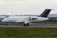 M-JSTA @ EGGW - Jetsteff Aviation Challenger 604 landing on RW26 - by Chris Hall