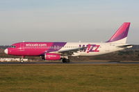 HA-LWB @ EGGW - Wizzair A320 departing from RW26 - by Chris Hall