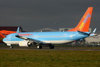 C-FLZR @ EGGW - ex G-FDZR in a Hybrid Sunwing/Thomson scheme  departing from Luton for a winter lease in Canada - by Chris Hall