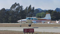 N376S @ KWVI - Torrance, CA-based 1960 Beech B95 touches down @ 2010 Watsonville Fly-in - by Steve Nation