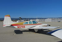 N376S @ KWVI - Torrance, CA-based 1960 Beech B95 in display area @ 2010 Watsonville Fly-in - by Steve Nation