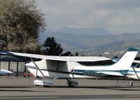 N143KM @ POC - Covered up, tied down, and parked in transient parking - by Helicopterfriend