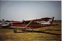 G-AYTJ @ EGTC - Thsi then rare Para dropper from Scotland appeared at a very early Cranfield PFA Rally (scanned print) - by Andy Parsons