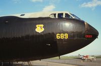 56-0689 @ EGSU - Preserved Duxford still in original colors.Late 1980's. - by Robert Roggeman