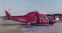 G-BIEH @ EGKA - This S76 diverted into Shoreham many years ago (scanned print) - by Andy Parsons