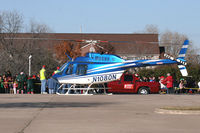 N1080N - Bell 206 on Santa Duty at Six Flags - Hurricane Harbor - Arlington, TX - by Zane Adams