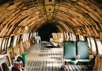 N6937C @ MKC - The cabin interior prior to restoration.