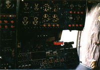N6937C @ MKC - The flight engineer's panel.