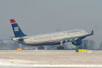 N276AY @ EGCC - US Airways A330 departing from RW05L - by Chris Hall