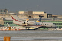 A6-FLG @ EGCC - Gulfstream GIV-X landing on RW05L - by Chris Hall