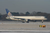 N17122 @ EGCC - Continental B757 departing from RW05L - by Chris Hall
