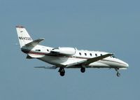 N642QS @ SHV - Landing on Rwy 14 at Shreveport Regional. - by paulp