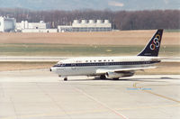 SX-BCI @ GVA - Boeing 737-284 named Proteus of Olympic Airways taxying to the terminal at Geneva in March 1993. - by Peter Nicholson