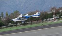 N53504 @ POC - Just got airbourne from runway 26L and engines seem to quiet down and plane landed and rolled out and then taxied back to fuel station - by Helicopterfriend