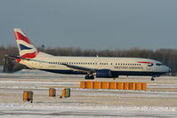 G-DOCU @ EGCC - British Airways B737 departing from RW05L - by Chris Hall
