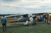 N2163B @ IA27 - Blakesburg, IA - 9-3-1972.  Plane had suffered a nose-over landing that morning - by Donald C. Kramer
