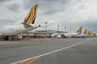 9V-TAP @ WSSS - Tiger Airways Airbus 320 - by Dietmar Schreiber - VAP