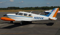 N90VK @ EGLK - Colourful visiting Comanche at Blackbushe