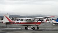 N2517J @ POC - Parked in the rain at transient parking - by Helicopterfriend