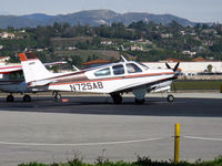 N725AB @ CMA - 1969 Beech F33 BONANZA, Continental IO-470-K 225 Hp, 2,263' South Mountain looking North in background - by Doug Robertson